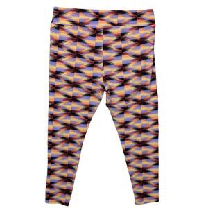LulaRoe Navajo Print Size TC2 Black, Lilac and Orange Pull On Soft Material